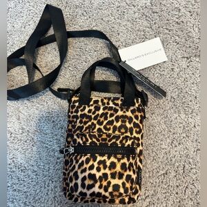 Tahari Leopard Print Crossbody Bag